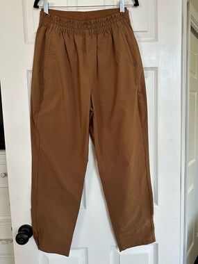 Prana Brown/Terracotta Elastic-Waist Chinos